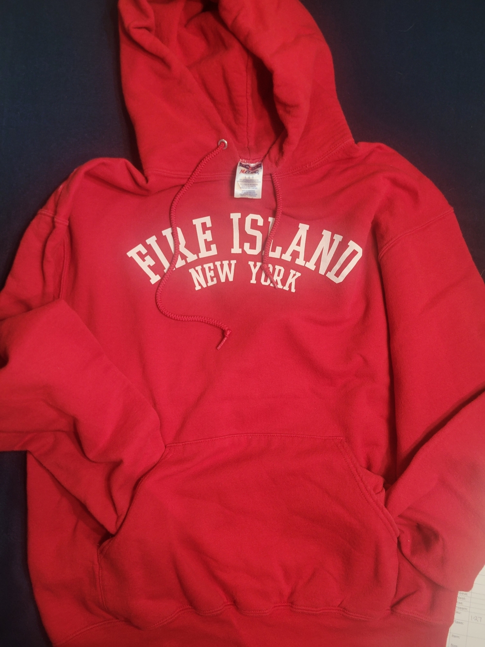 Red Fite Island New York Pullover Hoodie